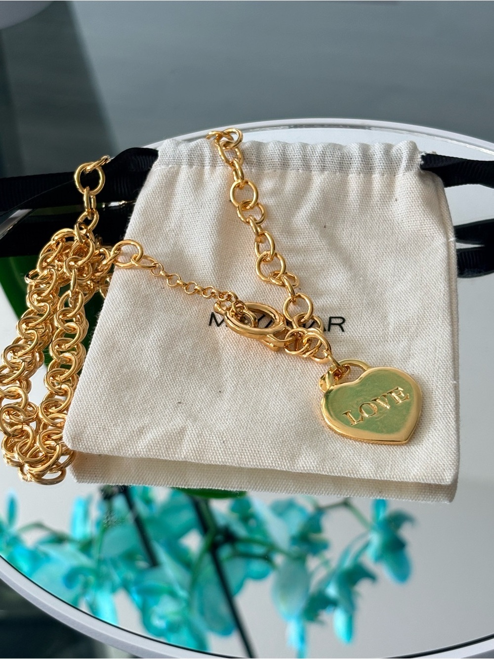 NWOT Mayamar Toggle Heart Charm Necklace